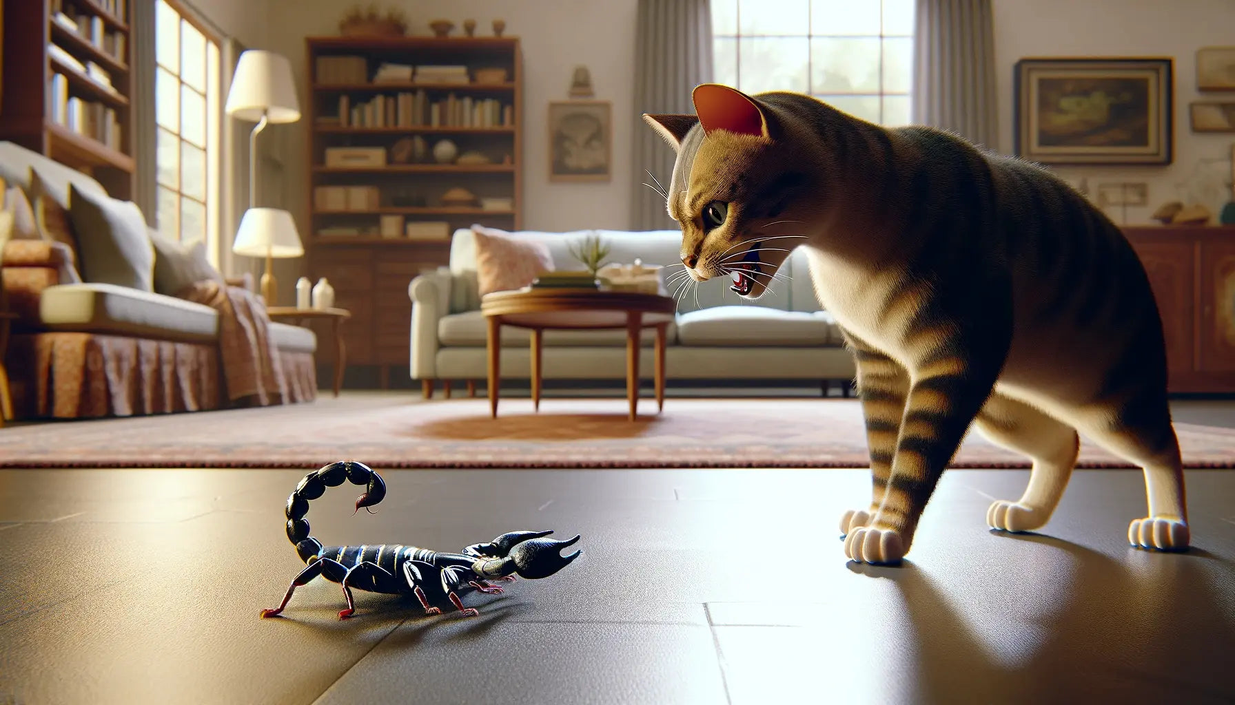 Cat vs Scorpion
